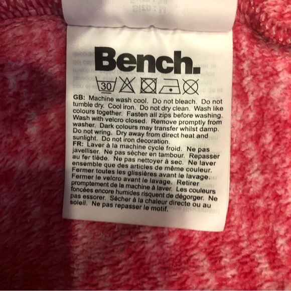 Bench Women’s Hooded fleece jacket medium - Picture 10 of 12